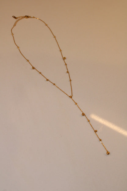 Anastasia Beaded Necklace 18K Non-Tarnish - Yellow Gold