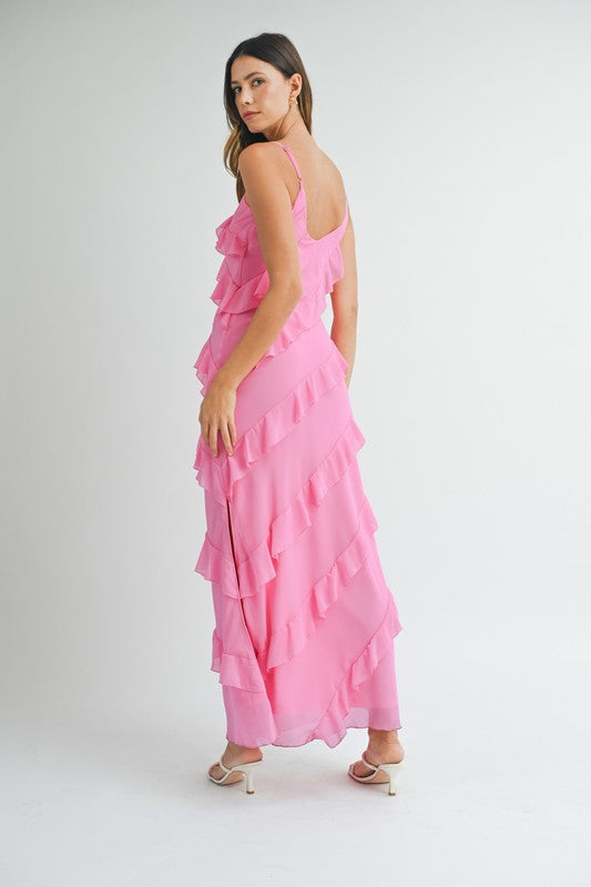 Country Club Ruffle Tiered Maxi Dress