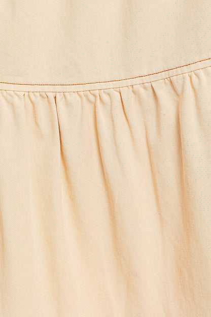 Arizona Tiered Midi Skirt - Cream