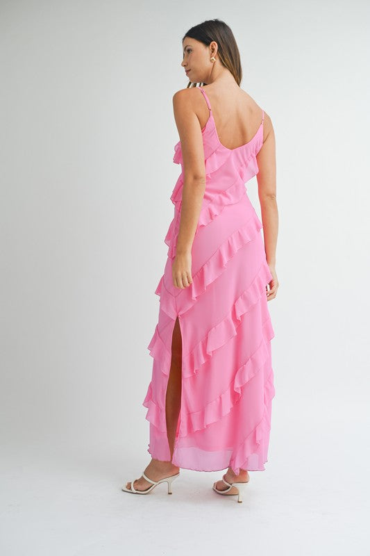 Country Club Ruffle Tiered Maxi Dress