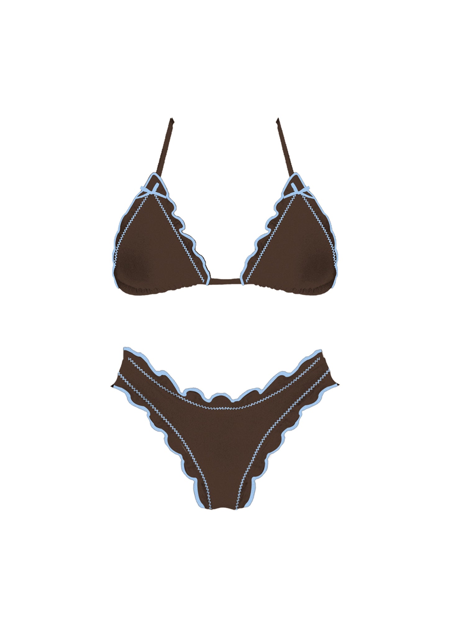 Wave Catcher Bikini Set - Brown