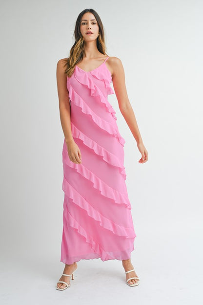 Country Club Ruffle Tiered Maxi Dress