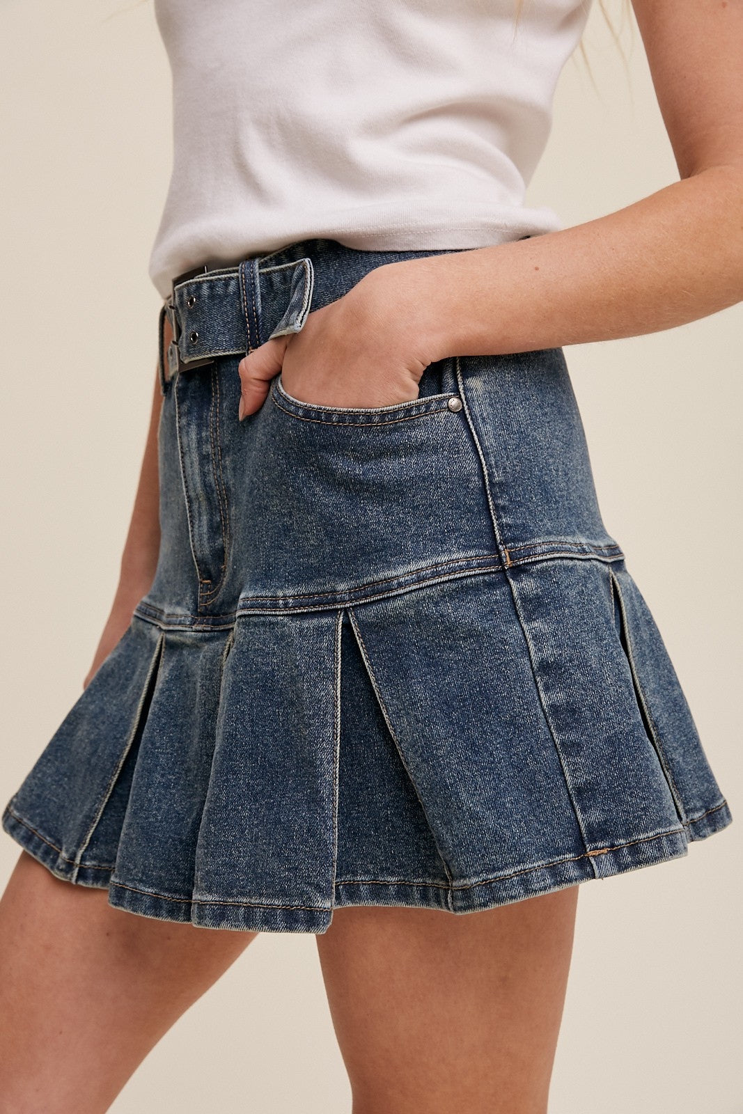 You're Cute Jeans Denim Mini Skirt