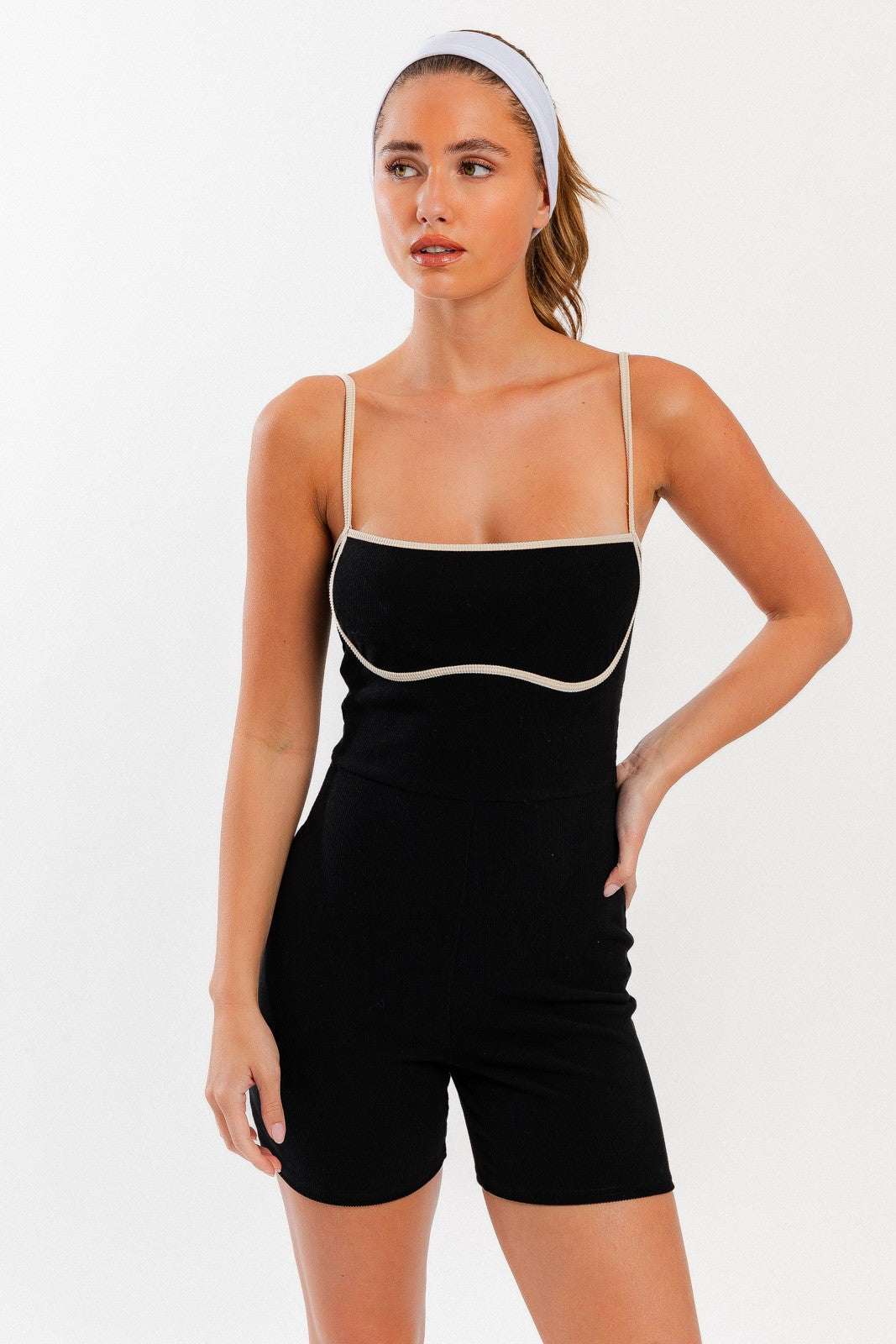 Billie Contour Ribbed Romper