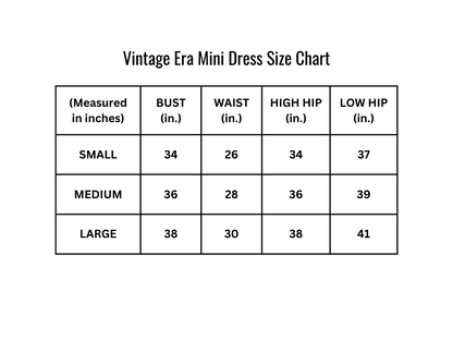 Vintage Era Mini Dress