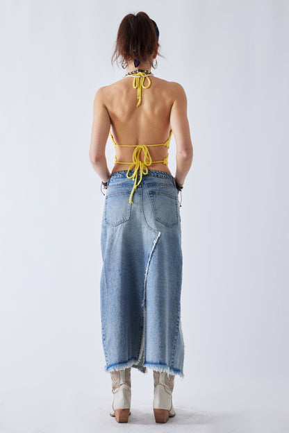 In My Denim Era Maxi Skirt