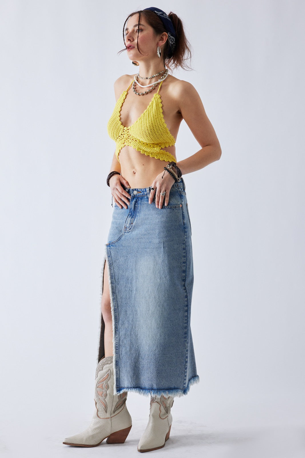 In My Denim Era Maxi Skirt