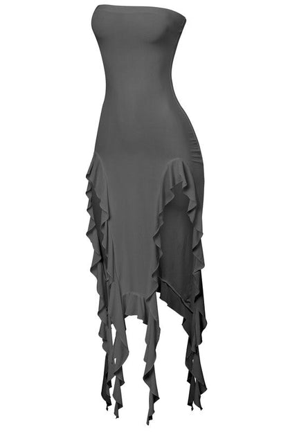 Aurora Ruffled Midi Dress