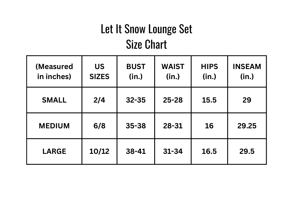 Let It Snow Lounge Set