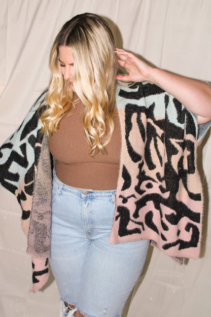 Leopard Babe Ombre Kimono Cardigan