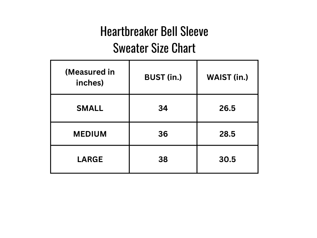 Heartbreaker Bell Sleeve Sweater
