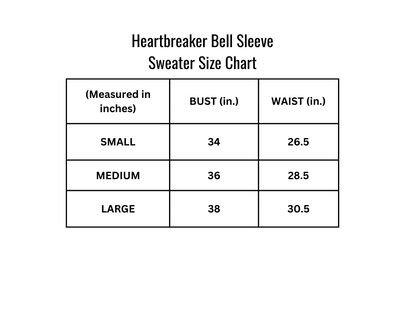 Heartbreaker Bell Sleeve Sweater