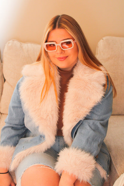 Stargirl Denim Fur Jacket