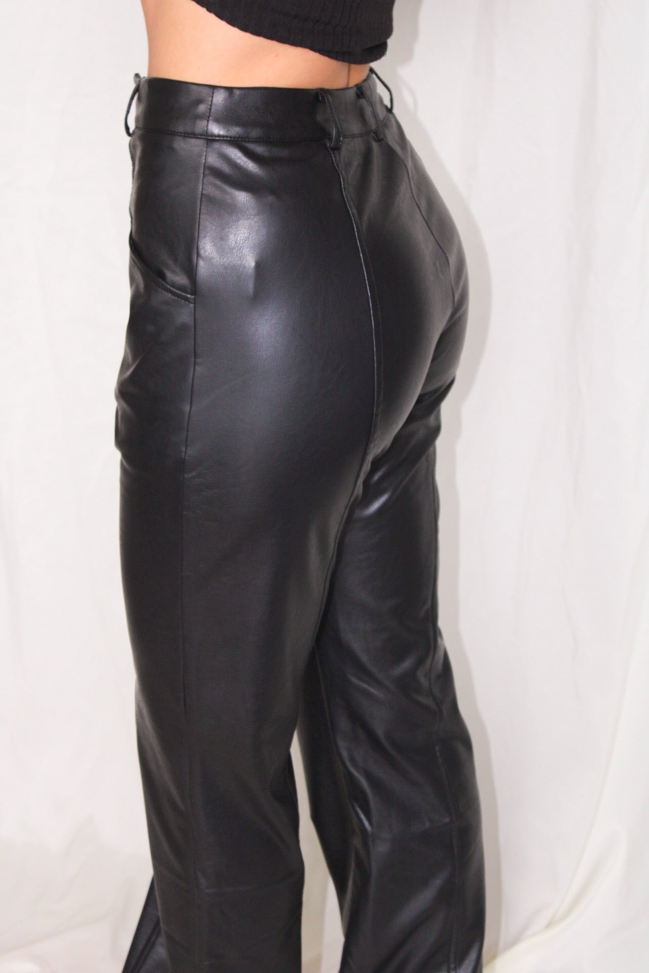 Edge of Eden Flare Leather Pants